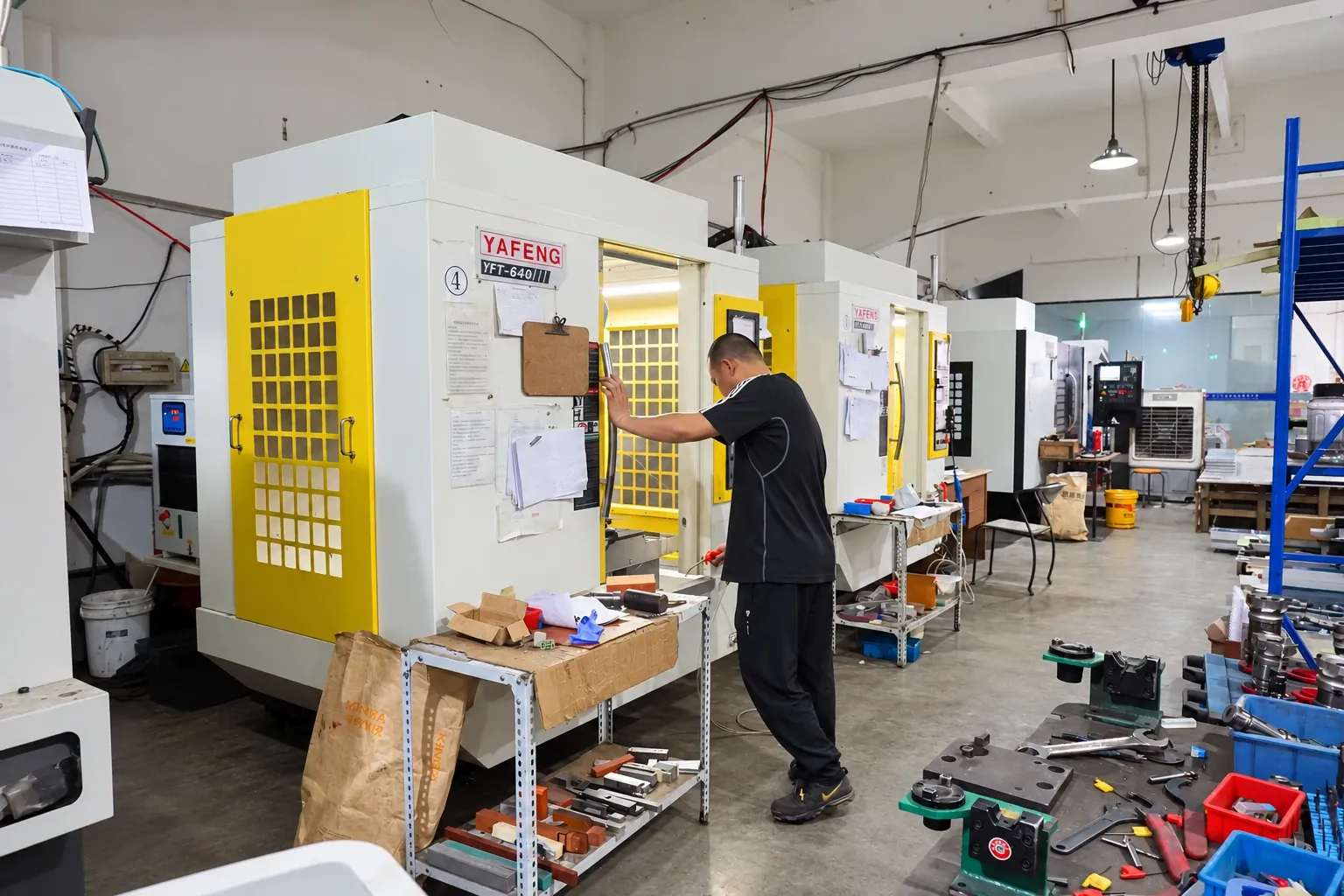 CNC milling at the Ryzeal workshop in Xiamen