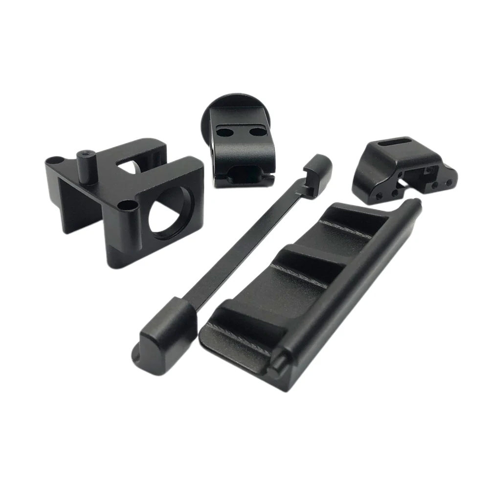 Black Machined Brackets and Levers