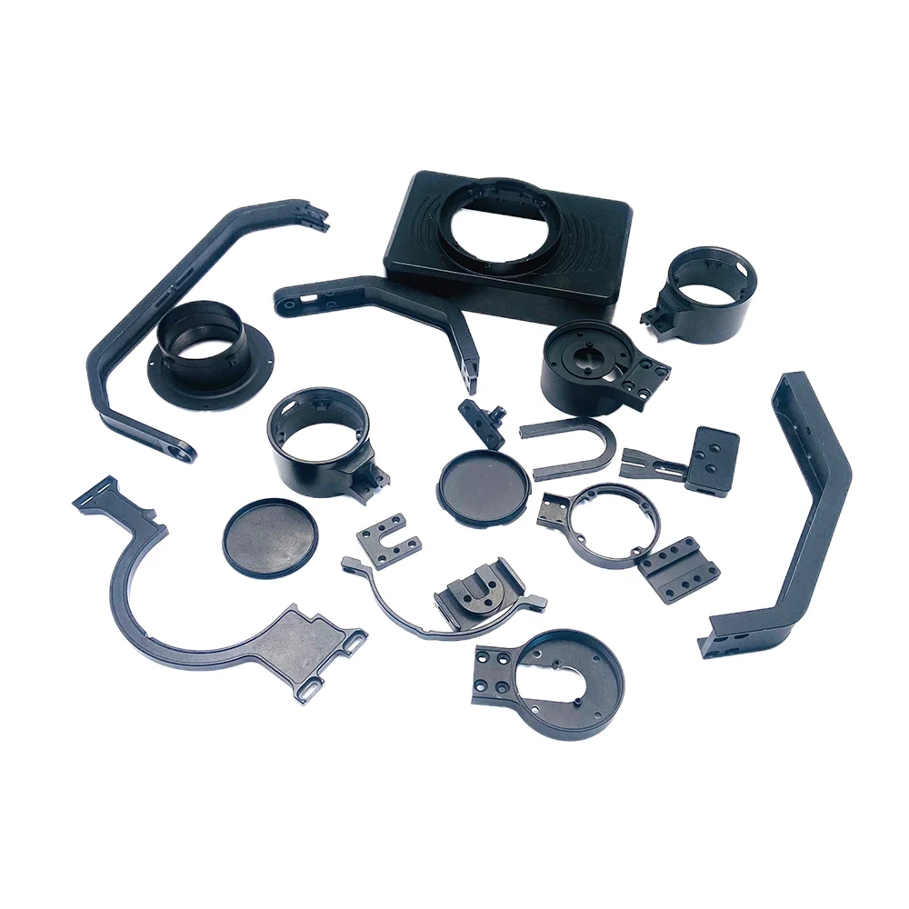 Black Contoured Brackets and Rings