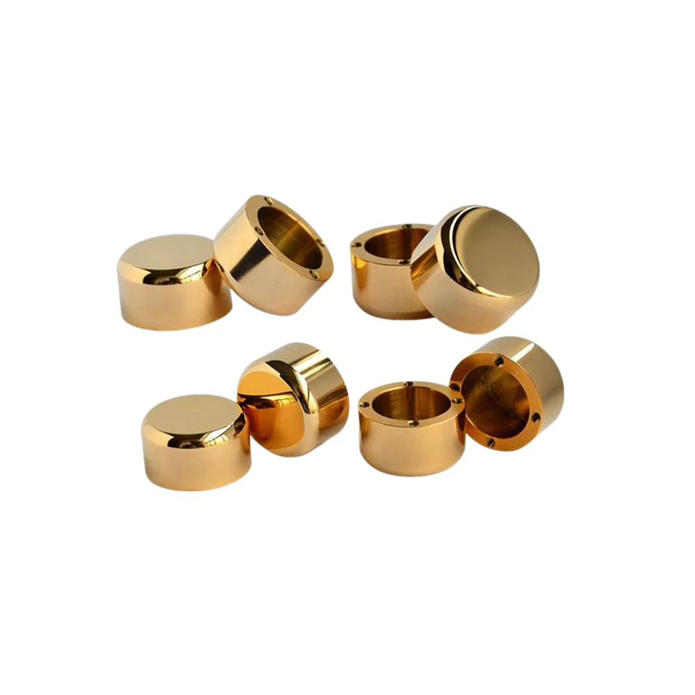 Gold-Tone Turned Caps