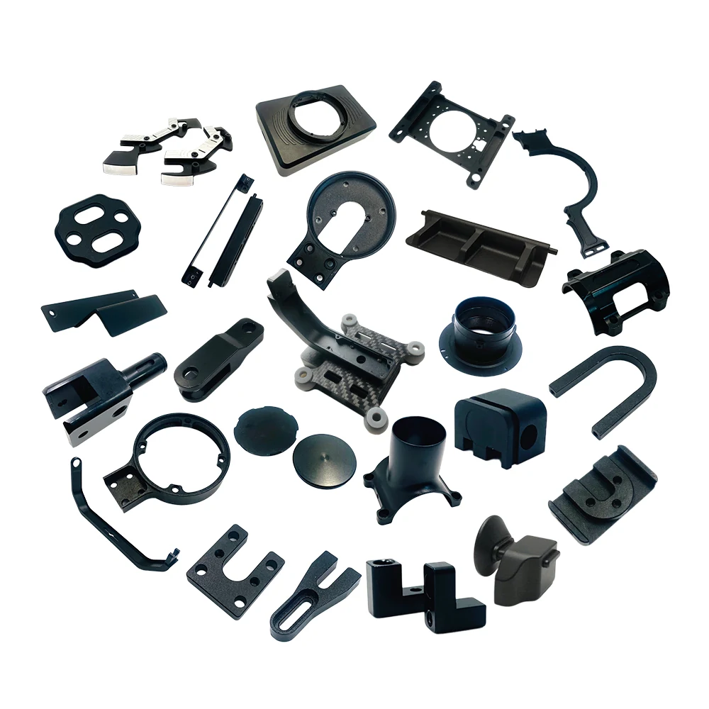 Black Machined Rings and Mounts