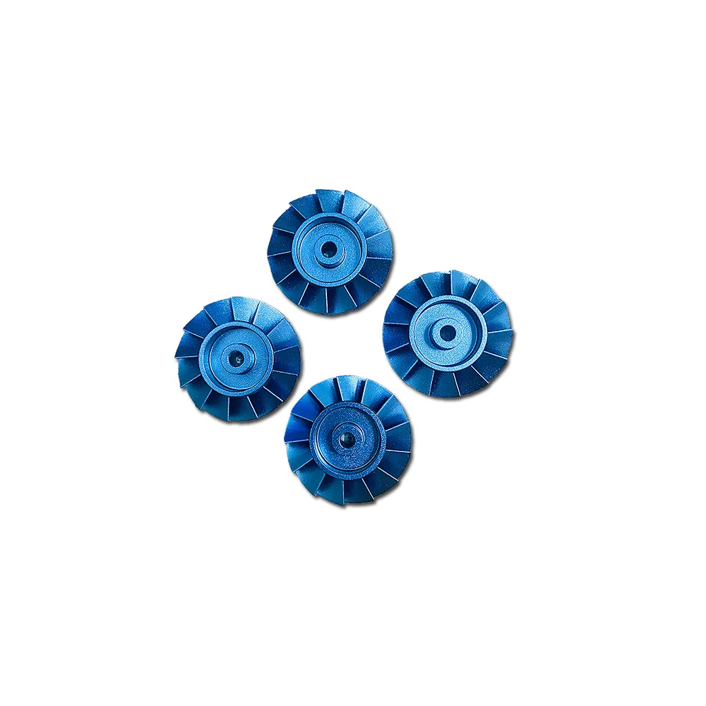 Blue Finished Circular Parts